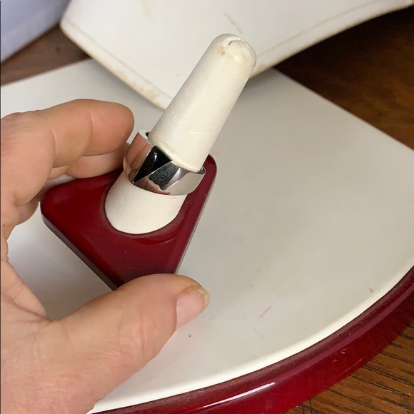 Sterling statement black onyx  ring - Picture 2 of 3